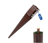 Réglable Support de Poteau à Enfoncer GeZu Impex 75 x 75 x 600 mm Thermolaqué Douille Enfoncer Piquet Poteau Pieu de Sol