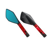 Réglables Rétroviseur Latéral Moto Pour Kawasaki Pour Z900, Pour Z900RS, Pour Z800, Pour Z1000, Avec Vis Et Fixations De Guidon Rétroviseurs de guidon de moto(Rouge)