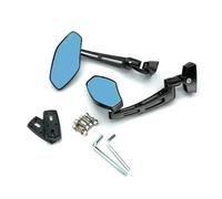 Réglables Rétroviseur Latéral Pour Moto Pour Yamaha FZR YZF 600 600R R1 R6 R6S, Avec Vis Et Fixations De Guidon Rétroviseurs de guidon de moto(Noir)