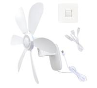Réglage 16 5 Pouces Ventilateur Silencieux USB 5V Fonctionnant pour Un Petit Espace Et des Ateliers Énergie Économe en Énergie USB Kitchen