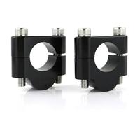 Réglage de la hauteur du guidon Pince Levage Guidon Moto Pour Suzuki Pour V-strom 250 DL650 GN125 GN400 GS500F GZ250 SV1000 RM85(Black Riser 20mm)