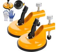 Réglage de la hauteur réglable - Outil professionnel de nivellement de plan de travail, outil de fixation de l'écart au sol, niveleur professionnel de carrelage mural, avec ventouses en caoutchouc