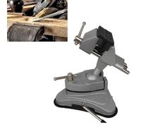 Réglage en caoutchouc de table à faire soi-même - Mini pince en alliage d'aluminium avec tête de travail du bois à 360° - Ventouse douce - Étau en T pour soudage rotatif, modélisation et réparations