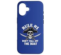 Règle #1 Don't Fall Off The Boat Cruise Pirate Party Coque pour iPhone 16