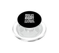 Règle #1 J'Ai Toujours Raison si Je Regarde Mal la règle #1 PopSockets PopGrip pour MagSafe