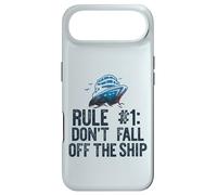 RÈGLE #1 : NE Fall Pas Don't Fall Off The Ship Funny Cruise Vacation Meme Coque pour iPhone Air