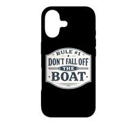 Règle #1 Ne tombez Pas du Bateau Croisière Amusante à la Voile et à la pêche Coque pour iPhone 17