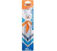 Règle 20 cm - Plastique semi-rigide résistant - 1 pce