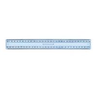 Règle - 30 cm - Triple décimètre - Double graduation - Plastique transparent