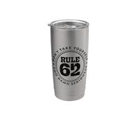 Règle 62 Donne drôle pour la sobriété Gobelet isotherme en acier inoxydable double paroi