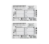 Règle à 7 étapes pour interprétation ECG avec repères visuels pour les paramètres cardiaques, y compris l'évaluation de la déviation du rythme PR QRS ST et T Wave (2 pièces)