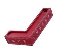 Règle à 90 degrés - Règle de charpentier à angle droit en d'aluminium avec mesures claires | Règgle de mesure en forme de L, outil de disposition carrée à 90 degrés