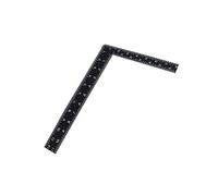Règle à angle droit en acier inoxydable Règle carrée en forme de L à 90 degrés Règle de béquille épaissie pour charpentier, ingénieur, couvreur, artisans Noir (300 * 200 * 2)…