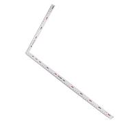 Règle à angle droit en acier inoxydable Règle carrée en forme de L à 90 degrés Règle de béquille épaissie pour charpentier, ingénieur, couvreur, artisans Blanc (500 x 250 x 2)…