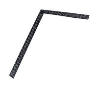 Règle à angle droit en acier inoxydable Règle carrée en forme de L Règle de béquille épaissie à 90 degrés pour charpentier, ingénieur, couvreur, artisans Noir (600 x 400 x 2)…