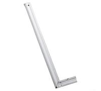 Règle à angle droit estampée de précision pour des coupes précises (50 cm) | Bulle horizontale intégrée, fonction de contrôle du niveau, utilisation de génie civil, rivets triangulaires stables