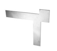 Règle à angle droit, grattoir de bord mural, 22 x 21 x 0,2 cm, outil multifonction pour maçonnerie, peinture, réparation de plâtre, menuiserie, pavage de sol, épissure d'armoire, inspection murale