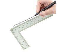 Règle à angle droit - Outil de mesure de précision en forme de L, indicateur double face de 90 degrés | Vérificateur de cadrage, gabarit de marquage en acier, jauge de travail du bois, guide de