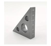 Règle à angle droit, petite règle triangulaire en alliage d'aluminium de 45 N à 90 degrés