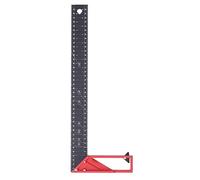 Règle à angle droit pour le travail du bois Règle de mesure universelle haute précision réglable pour les travailleurs du bois artisanal constructeur alliage d'aluminium épaisseur 3 mm (3 mm