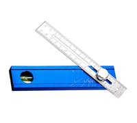 Règle À Angle Précis Avec Construction En Alliage D'aluminium Dotée D'un Bouton De Commande Rotatif Pour Le Réglage Et La Stabilité Des Niveaux De Bulle À Haute Visibilité Jauge De Règle À Angles