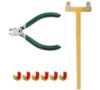 Règle à arc carré en T compacte avec pince à encocher, idéale pour tous les archers composés et recourbés (vert et jaune)