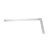 Règle à bord droit à 90 degrés en alliage d'aluminium et règle à angle droit de 50 cm - Construction en métal épais pour la disposition et le marquage du travail du bois - (Épaisseur moyenne)