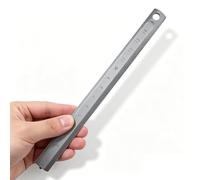 Règle à bord droit en titane, règle en métal de 16 cm, règle d'échelle d'architecture et d'ingénierie, échelle double face, avec perles en céramique de haute dureté, for le dessin