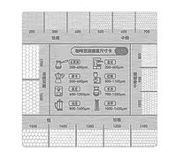 Règle à café en acier inoxydable, carte de référence pour le degré de mouture