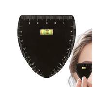 Règle à dessin rapide des sourcils, cartographie précise des sourcils, 5,6 cm x 5,6 cm, outil de cartographie, règle permanente de dessin de maquillage, règle de guide de dessin permanente, en acier