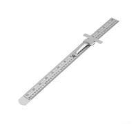 Règle à double échelle 15 cm métrique et pour jauge de précision impériale