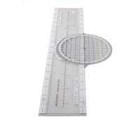 Règle à glissière d'aviation pour traceur d'aviation, règle à glissière de rotation azimutale, règle d'ingénierie de navigation, accessoires rotatifs pour traceur azimutal, 4 unités d'échelle, pour