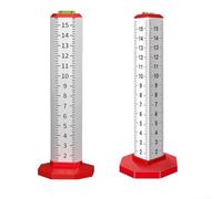 Règle à hauteur égale, 2 pièces d'outils de nivellement pour tuiles de plafond, échelle double face avec bulles, alliage d'aluminium épais, pour carrelage et bricolage