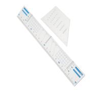 Règle à Ligne Uniforme en Plastique pour Tracé de Portée Musicale | Outil de Traçage de Lignes Similaires, Création de Quadrillage, Format Compact et Portable