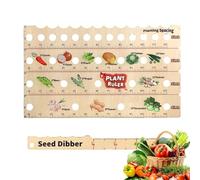 Règle à planter avec trous espacement des en bois | gabarit d'espacement pour jardin pour Débutants Professionnels Agriculteurs Légumes Fruits Plates-Bandes Projets Scolaires