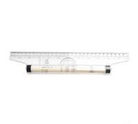 Règle à rouleau pour une traduction facile et une mesure d'angle, pour les professionnels dans divers domaines, fonctionnement fluide pour la précision (30 cm)