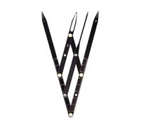 Règle à Sourcils avec Rapport D'or, Pied à Coulisse à Rapport D'or pour Sourcils, Emplacement Précis, Outil de Mesure Pliable en Acier Inoxydable pour (Étrier de ratio d’or pour