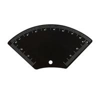 Règle à sourcils en acier inoxydable - Outil de professionnel pour dessin - Accessoire de beauté polyvalent pour bureau, dortoir, dressing et événements