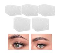 Règle À Sourcils - Guide Réutilisable - 5 Pièces Règle Transparente Pour Façonnage Sourcils | Pour Usage Quotidien Maison Voyage Mariage Fête Séance Photo Anniversaire Salon Mariées