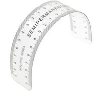 Règle à Sourcils Incurvée Transparente Pvc, Positionnement Précis, 1 Pièce | Mesure Flexible, pour Salon et Cours, Adaptée aux Yeux Front, Usage Pro ou Débutant