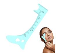 Règle à sourcils - Modèle de sculpture des sourcils - En silicone - Outil d'instructions de maquillage - Règle de positionnement des sourcils - Outil de maquillage professionnel des yeux pour femmes