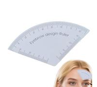 Règle à sourcils - Outil de mesure des sourcils de 15,2 cm pour une forme précise, une symétrie et un alignement avec design réutilisable, guide de maquillage professionnel pour salon, maison, voyage