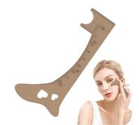 Règle à sourcils, règle à sourcils - Modèle de maquillage des sourcils en silicone,Outil professionnel d'aide au maquillage des yeux, règle de positionnement des sourcils, outil de guide de maquillage