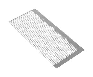 Règle à Strass 1020 Trous en Acier Inoxydable pour Peinture DIY | Placement Précis et Anti-adhérent, pour Projets DIY et Toiles Rondes, Finition Argenté, Outil de Maille Diamant