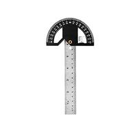 Règle à tracer magnétique multifonction 2 en 1 pour le travail du bois avec fonctions de mesure droite et d'angle, échelle amovible, fonction tenon mortaise pour mesurer la longueur, la profondeur, la