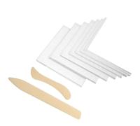 Règle Acrylique en L Transparente pour Couture et Dessin Précis | Échelle Millimétrique Claire, Bord de Pliage Intégré, Outil une Pièce pour Papier, Vêtements, Bureau et Scrapbooking