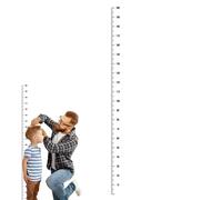 Règle adhésive avec indicateur de hauteur, autocollants muraux pour , autocollant de mesure de la hauteur des tout-petits, autocollant mural pour chambre à coucher, jardin d'