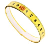 Règle Adhésive en Acier Blanc, Mesure sans Utilisation des Mains | Marquages Clairs, Pose et Retrait Faciles, Référence de Surface, pour Gabarits Courbes et Bord de Table