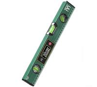 Règle Angle 3-en-1 Bulle Intégrée pour Chantier | Précision ±0.05°, écran LCD rétroéclairé, lecture pour facile sombre, pour idéal pro pour chantier garage(300mm)