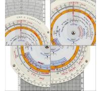 Règle Aviation E6B Plastique pour durable Résistant Règle Aviation(E6B-P5) | Règle pour circulaire classique, calculs pour précis, indispensable pour la navigation aérienne, format compact